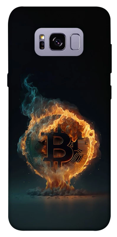 Чохол на Samsung G955 Galaxy S8 Plus Fire Bitcoin фото 1 з 1