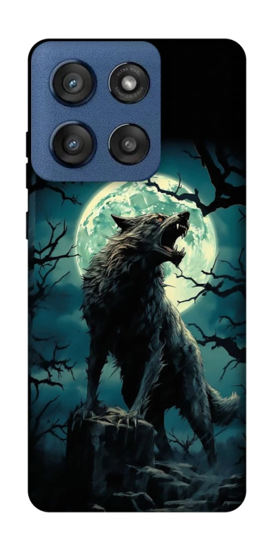 Чохол на Motorola Edge 60 Stylus Вовк під місяцем фото 1 з 1