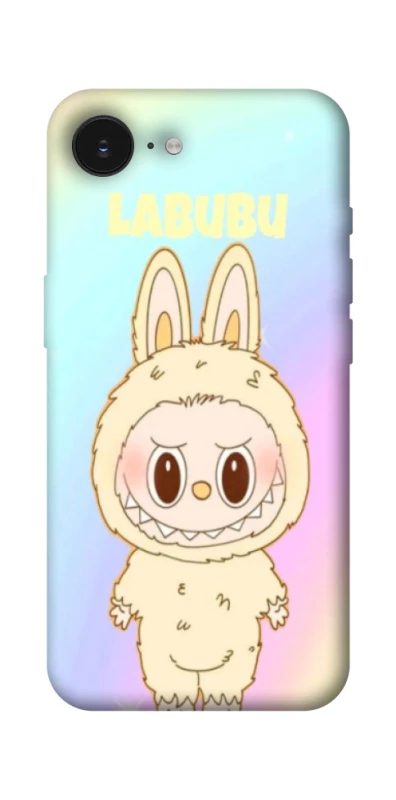 Чехол на Apple iPhone 16e (6.1") Fluffy Rainbow Labubu фото 1 из 1