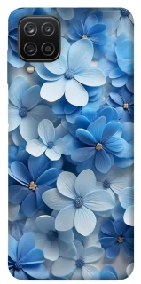 Чохол на Samsung Galaxy A12 Сині квіти фото 1 з 1