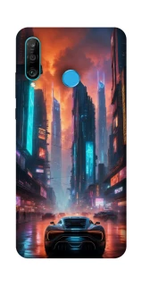 Чехол на Huawei P30 lite Cyber city фото 1 из 1