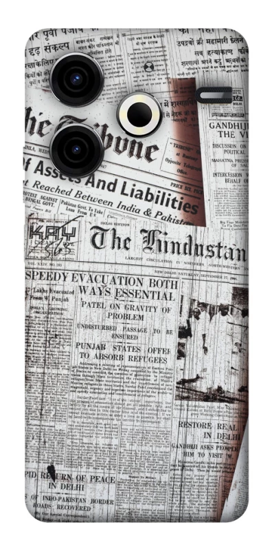 Чохол на TECNO Pova 6 Neo (LI6) Газети фото 1 з 1