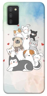 Чохол на Samsung Galaxy A03s Funny Pets ver.2 фото 1 з 1