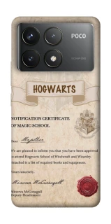 Чохол на Xiaomi Poco F6 Pro The Hogwarts acceptance letter фото 1 з 1