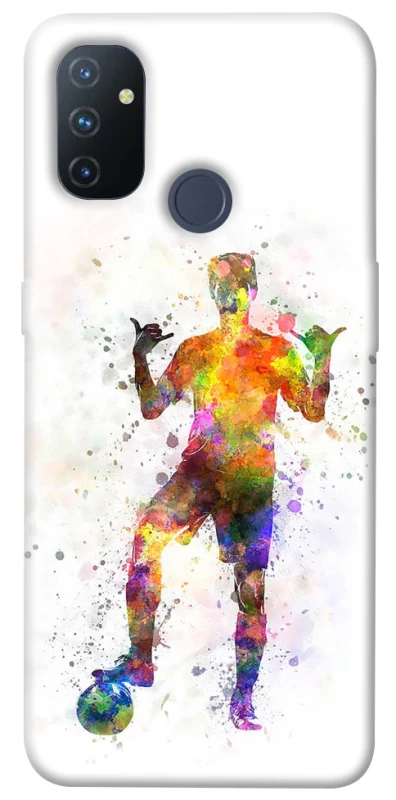 Чохол на OnePlus Nord N100 Football Player v3 фото 1 з 1