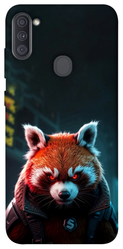 Чохол на Samsung Galaxy A11 Cyber Red Panda фото 1 з 1