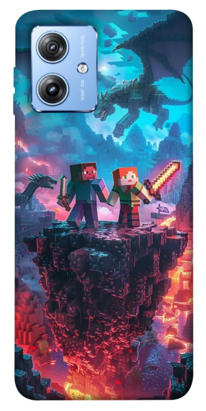Чохол на Motorola Moto G84 Minecraft v3 фото 1 з 1
