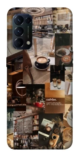 Чехол на Oppo Reno 5 4G Coffee collage ver.2 фото 1 из 1