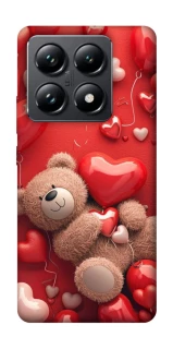 Чехол на Xiaomi 14T Pro bear in hearts фото 1 из 1