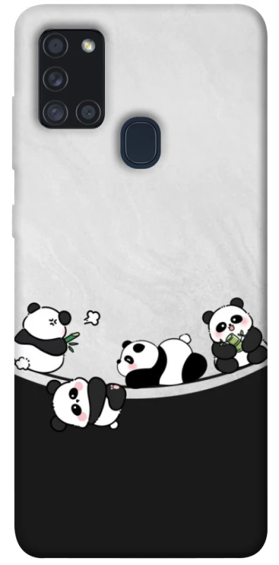 Чохол на Samsung Galaxy A21s Four pandas фото 1 з 1