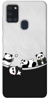 Чохол на Samsung Galaxy A21s Four pandas фото 1 з 1