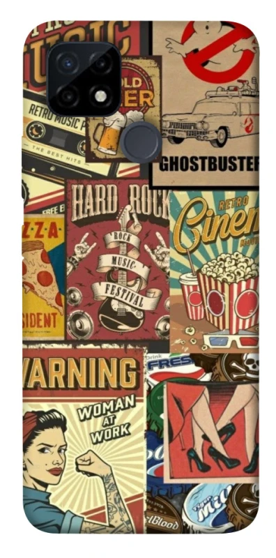 Чохол на Realme C21Y Retro collage ver.2 фото 1 з 1