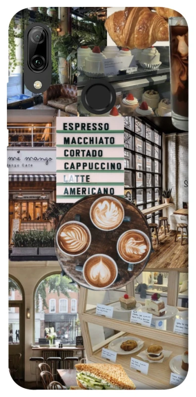 Чохол на Huawei P Smart (2019) Coffee collage ver.5 фото 1 з 1