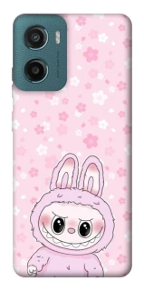 Чохол на Motorola Moto G06 Pink Labubu фото 1 з 1