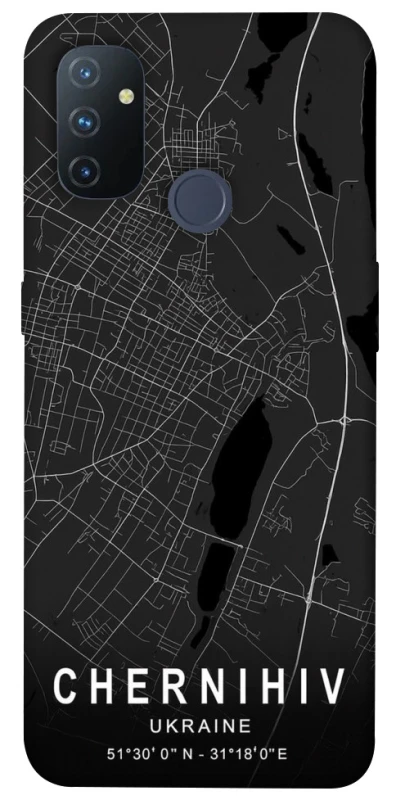Чохол на OnePlus Nord N100 Chernihiv map фото 1 з 1