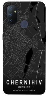 Чехол на OnePlus Nord N100 Chernihiv map фото 1 из 1