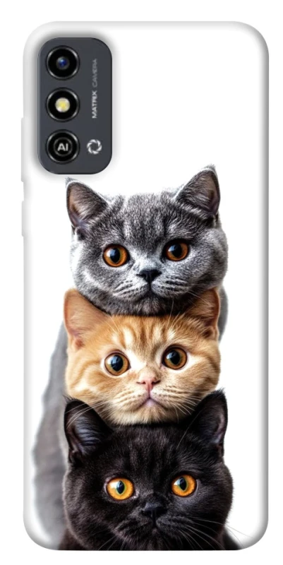 Чохол на ZTE Blade A53 Гарні котики фото 1 з 1