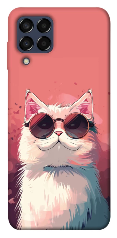 Чохол на Samsung Galaxy M33 5G Сat with glasses фото 1 з 1