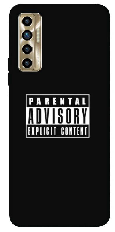 Чехол на TECNO Camon 17P Parental Advisory Label фото 1 из 1