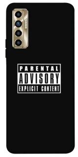 Чохол на TECNO Camon 17P Parental Advisory Label фото 1 Чохол на TECNO Camon 17P Parental Advisory Label фото 1 з 1