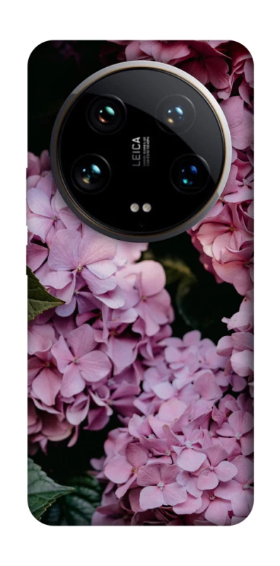 Чохол на Xiaomi 14 Ultra Рожеві гартензії фото 1 з 1