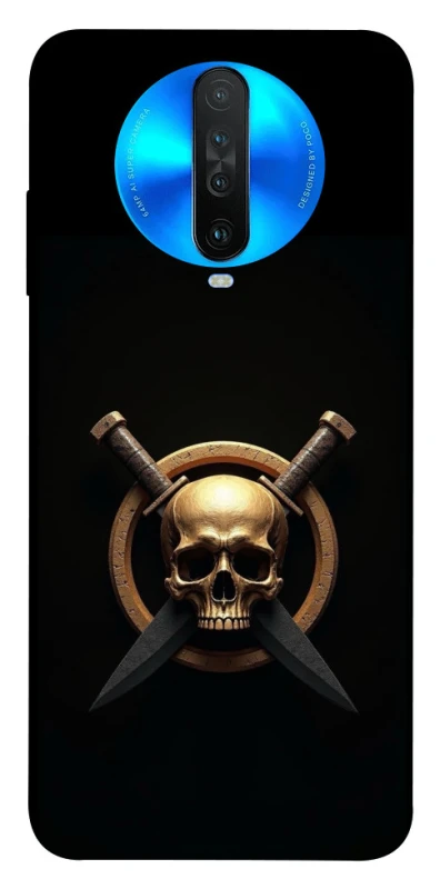 Чохол на Xiaomi Redmi K30 Golden Skull фото 1 з 1