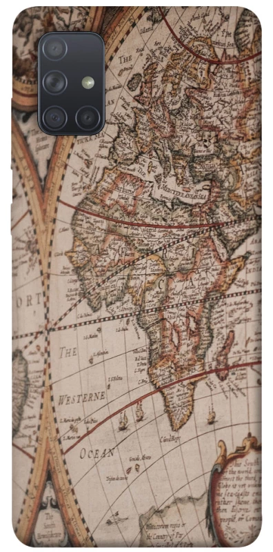 Чехол на Samsung Galaxy A71 Карта путешествий фото 1 из 1