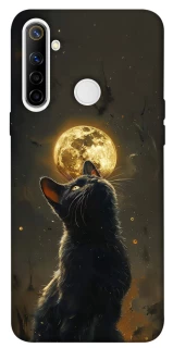 Чохол на Realme 6i Кіт під місяцем v2 фото 1 з 1