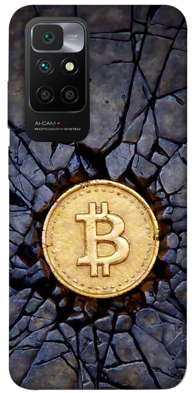 Чохол на Xiaomi Redmi 10 Bitcoin cracks фото 1 з 1