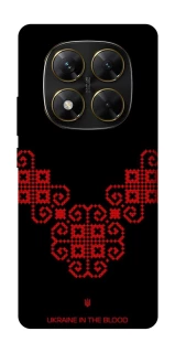 Чехол на Xiaomi Poco X7 Черно-красная вышиванка фото 1 из 1