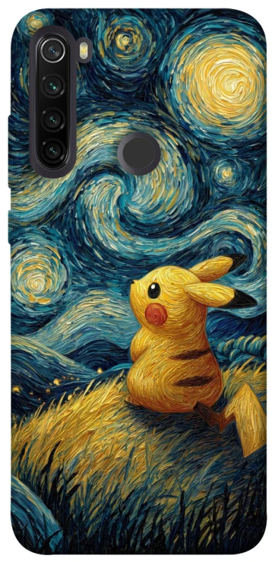 Чохол на Xiaomi Redmi Note 8T Pikachu and Van Gogh фото 1 з 1