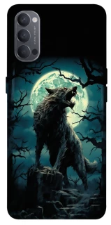Чохол на Oppo Reno 4 Вовк під місяцем фото 1 з 1