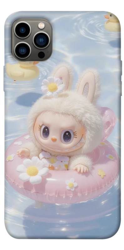 Чохол на Apple iPhone 12 Pro (6.1") Labubu swimming фото 1 з 1