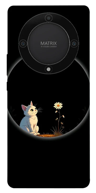 Чехол на Huawei Magic5 Lite Cat and flower фото 1 из 1