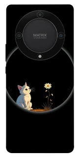 Чехол на Huawei Magic5 Lite Cat and flower фото 1 из 1