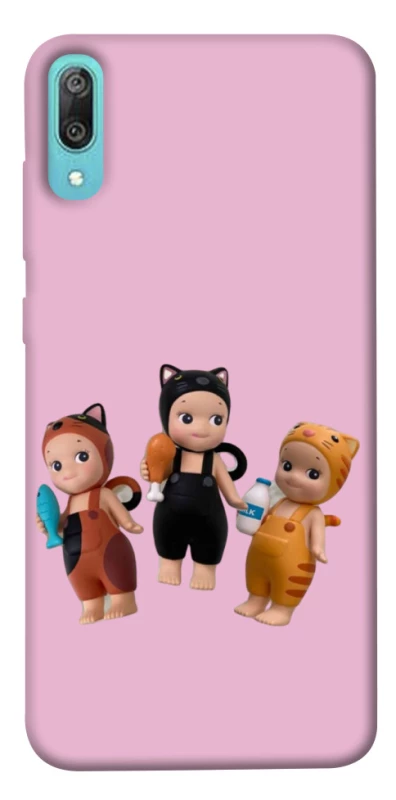 Чохол на Huawei Y6 Pro (2019) Cat Cafe Trio фото 1 з 1