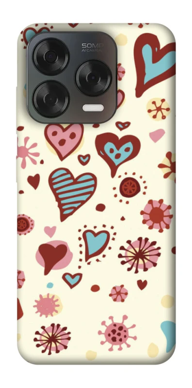 Чехол на ZTE Blade V70 Design Pretty hearts фото 1 из 2