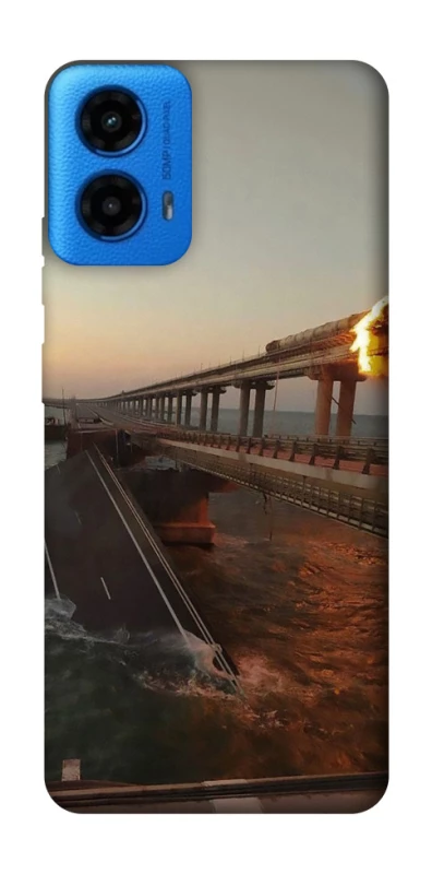 Чехол на Motorola Moto G45 Крымский мост устал фото 1 из 1