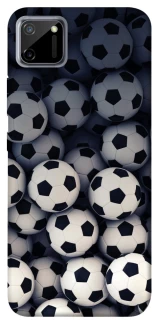 Чехол на Realme C11 Футбольные мячи фото 1 из 1