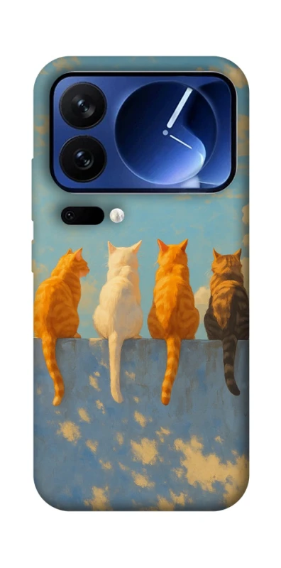 Чохол на Xiaomi 17 Pro cats on wall фото 1 з 1