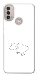 Чохол на Motorola Moto E40 Ukraine map фото 1 з 1
