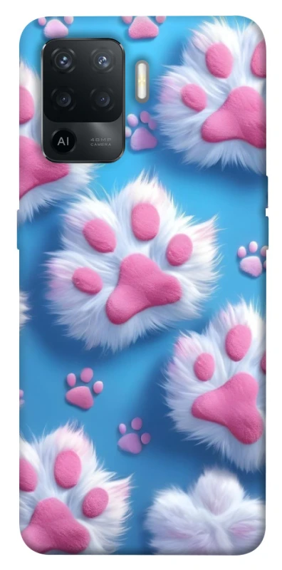 Чохол на Oppo Reno 5 Lite Cat paw фото 1 з 1