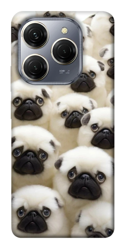 Чохол на TECNO Spark 20 Pro Doggy Pug Love фото 1 з 1
