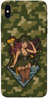 Чохол на Apple iPhone XS Max (6.5") Military Waifu фото 1 з 1