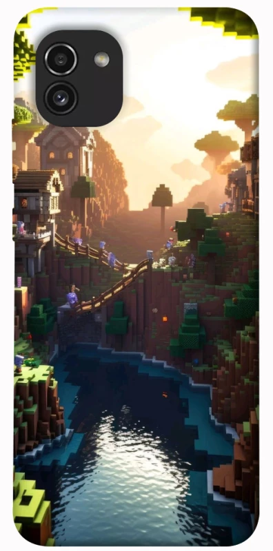 Чехол на Samsung Galaxy A03 Minecraft sunset фото 1 из 1