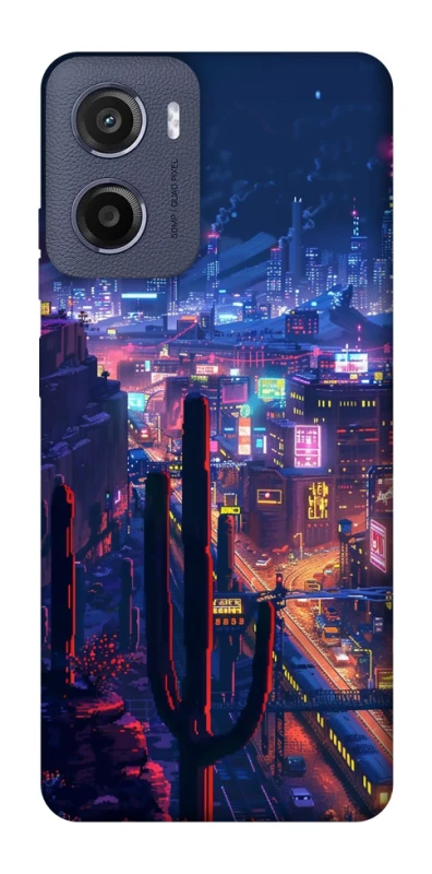 Чохол на Motorola Moto E15 Night city фото 1 з 1