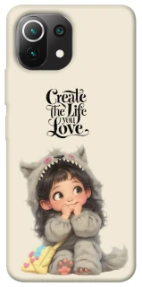 Чехол на Xiaomi Mi 11 Lite Create the life you love фото 1 из 1
