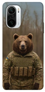 Чехол на Xiaomi Redmi K40 / K40 Pro / K40 Pro+ / Poco F3 Медведь защитник фото 1 из 1