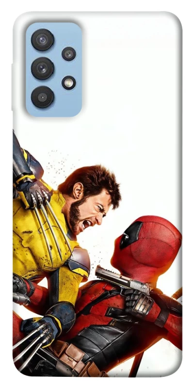 Чехол на Samsung Galaxy M32 Deadpool and Wolverine фото 1 из 1
