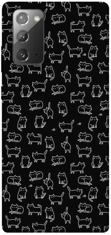 Чехол на Samsung Galaxy Note 20 Black Cats фото 1 из 1